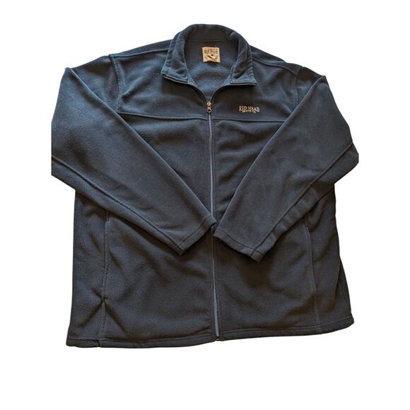 Redhead Fleece Jacket Mens XL Full Zip Black Outdoor Layer Hiking Field - Picture 10 of 14